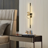 Applique Murale Minimaliste Xiangyun Deer, Lampe Murale LED Créative Moderne et Simple, à Intensité Variable, avec Contrôle Intelligent pour Salon et Fond TV