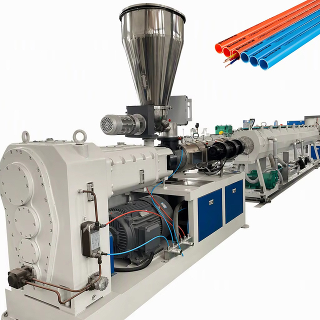 Plastic PVC UPVC Flexible Conduit Pipe Extrusion Machine Plastic PVC Conduit Extrusion Machine
