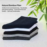 Coffret cadeau pour hommes en gros absorbant la sueur désodorisant anti-dérapant cool charbon de bambou adulte mi-mollet chaussettes en coton