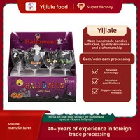 Sucettes fruitées amusantes Yijiale pour Halloween, enrobées de chocolat, pour cadeaux et prix pour enfants, boîte en vrac 960g