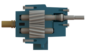 Pompa a ingranaggi volumetrica ad albero nudo di alta qualità a piedi BC camera di riscaldamento trasferimento liquido viscoso in acciaio inossidabile 41,2 cm3/rev - Product Image 2