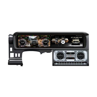 Autoradio Android double écran tactile 12,3 pouces pour tableau de bord avec GPS, CarPlay et caméra de recul pour FJ