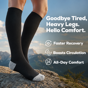 Custom Compression Socks for Men & Women – Personalized <b>Support</b> Stockings with Logo & Durable Comfort - Product Image 3