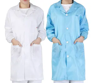 Esd Smock Manufacturer Garment Coverall Clothes Antistatic Clothing Antistatic Clothes Lab Coat Esd Smock With Hood