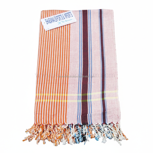 Luxueux 100% coton Kikoy Golf serviette de plage concepteur promotionnel Kikoy tissu plage paréo serviette kenyan du fournisseur indien - Product Image 1