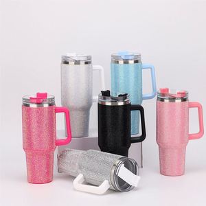 40oz Chocolate Milk Cowprint, Jarra de cerveza Botella de agua Rhinestone Bling Tachonado Resplandor en la oscuridad Bling 40oz Vaca Imprimir Bling Tumbler - Product Image 4