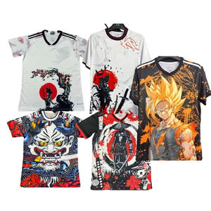 高品質アニメ風日本サッカーユニフォーム 子供用 カスタムロゴ・名前 熱転写プリント - Product Image 1