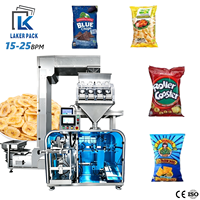 Machine d'emballage automatique rotative pour sachets préformés, idéale pour les aliments soufflés, le pop-corn, les spirales de maïs et les snacks – Scelleuse de sacs