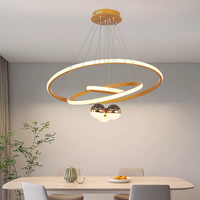 Nouveau salon nordique LED lustre moderne plafonnier pour cuisine escaliers or noir aluminium Silicone lampe suspension lumières
