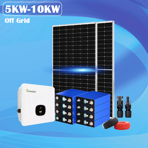Système d'énergie solaire domestique complet de 5 kW avec contrôleur MPPT, kit solaire, batteries lithium-ion et plomb-acide - Product Image 1