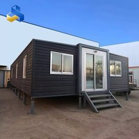 Maison conteneur moderne extensible 20 pieds 40 pieds, préfabriquée, modulaire, de luxe, en acier, à double aile, pour mini-supermarché/école, certifiée CE