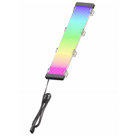 Kit Kabel Ekstensi PSU ARGB Bercahaya untuk Dekorasi Casing Komputer Desktop Bajeal, ATX 24Pin GPU Dual 8-Pin Strip Lampu Neon
