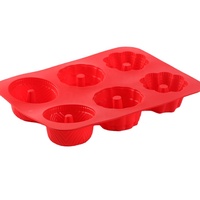 Usine professionnelle vente Silicone ustensiles de cuisson moule à gâteau moule à Popsicle en forme de fleur de Rose