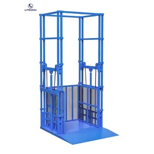 Plataforma elevadora de carga vertical de almacén para interiores y exteriores