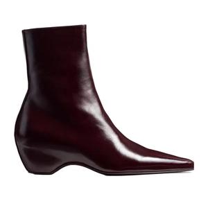 Stivaletti <span class=keywords><strong>Donna</strong></span> Autunnali alla Moda Traspiranti con <span class=keywords><strong>Tacco</strong></span> Nascosto in Plastica, Design Snellente, Punta Affusolata, <span class=keywords><strong>Tacco</strong></span> Medio, Taglie 35-45 - Product Image 2