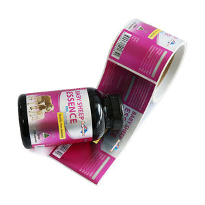 Étiquettes personnalisées en vinyle imperméables en rouleau <span class=keywords><strong>pour</strong></span> l'emballage <span class=keywords><strong>de</strong></span> bouteilles <span class=keywords><strong>de</strong></span> produits nutraceutiques - Product Image 2