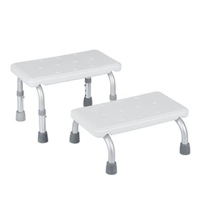 Tabouret de douche en alliage d'aluminium pour filles, 41x23x16cm, antidérapant, blanc, pour personnes âgées, femmes enceintes, enfants - Product Image 1