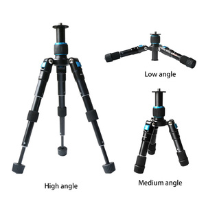 BEXIN chân máy di động Chân máy du lịch Trọng lượng nhẹ đứng máy tính bảng video mini ba chân hỗ trợ không có đầu bóng - Product Image 4