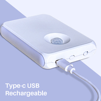 Lampe de nuit LED à détecteur de mouvement moderne blanc chaud 2700K, pour intérieur, placard, escalier, 300mAh rechargeable, magnétique, sans fil