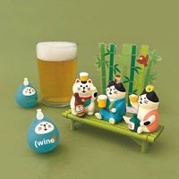 Ornamen Kucing ZAKKA Musim Panas Motif Semangka, Figur Mainan Trendi, Dekorasi Mobil, Kerajinan Resin DIY Blind Box, Buatan Cina, Dikemas Satuan