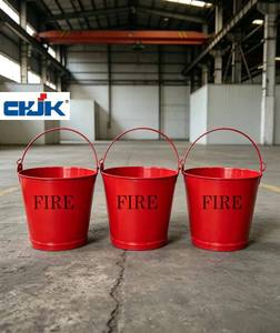 Seau à sable anti-incendie en acier doux rouge, durable et flexible, 7-8L, pour la protection incendie, prix compétitifs - Product Image 6