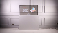 Écran transparent OLED de 55 pouces, affichage numérique sur pied, écran tactile créatif, moniteur d'affichage