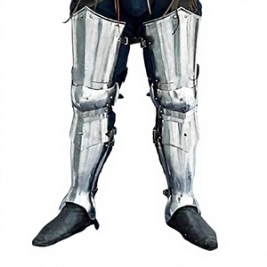 Armure gothique artisanale personnalisée en acier poli, protection complète des jambes, protège-genoux, Halloween, personnage de film TV, Marco - Product Image 1