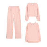 Vêtements en gros, sweat-shirts à manches longues et col rond, ensemble de 3 pièces, pantalons de survêtement de haute qualité, ensembles de sweat-shirts trois pièces pour femmes