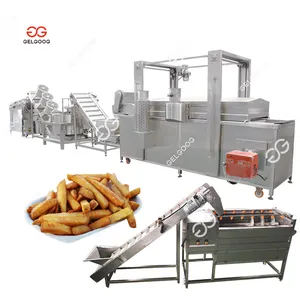 500 KG/H Certificado Nueva línea de producción de papas fritas Planta de Corea Equipo de procesamiento de papas fritas congeladas