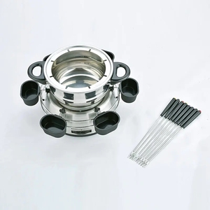 Ensemble de casseroles à <span class=keywords><strong>fondue</strong></span> électrique Marmite à <span class=keywords><strong>fondue</strong></span> au fromage en gros avec boîtier en acier inoxydable - Product Image 2