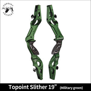 Topoint tir à l'arc arc classique Riser <span class=keywords><strong>Slither</strong></span> 19 ", Auminun CNC fraisage Riser, ILF Riser pour arc de chasse universel OEM/ODM - Product Image 4