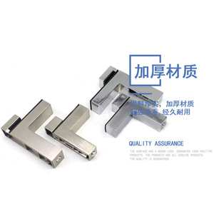 Support d'étagère en alliage de zinc en forme de F avec clip en verre pour salle de bain et cuisine, modèle 2024.3.5, de Suzhou Science Popularization - Product Image 1