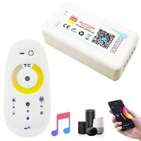 Controlador LED WiFi Inteligente Tuya IP20 para Tiras RGB/RGBW, Control por Aplicación Alexa y Google Home, Alcance de 30m, DC12-24V, 216W, 6A, 3 Canales, 2 Años de Garantía