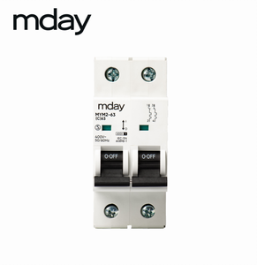 Mday AC MCB <span class=keywords><strong>32A</strong></span> 400V <span class=keywords><strong>2P</strong></span> 銅製ミニチュアサーキットブレーカー 6kA レール取り付け電気機器 - Product Image 2