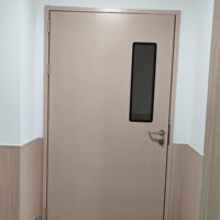 Porte de salle blanche hermétique de qualité hospitalière avec double vitrage trempé pour pharmacie et laboratoire