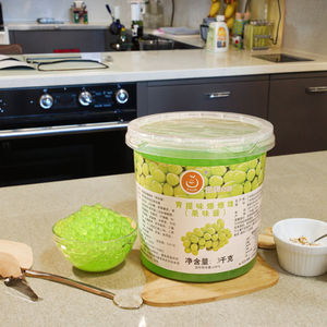 버블티 성분 청포도 터지는 보바 크리스탈 맑은 단맛 저지방 설탕 벌크 3KG - Product Image 1