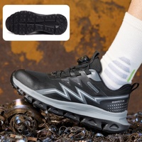 Chaussures de sécurité pour hommes, bottes de travail avec embout en acier, anti-écrasement, anti-perforation, résistantes à l'usure, confortables, antidérapantes, pour une longue tenue debout