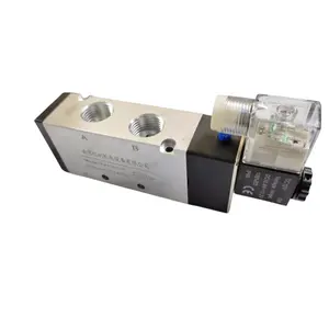 Factory Direct Customized Two-Position Five-Way Aluminum Alloy Pneumatic Solenoid Valve 4V310 4V410 DC12V Air Solenoid New