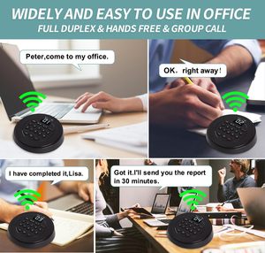 Home Full Duplex Hands Free <strong>Intercom</strong> <strong>System</strong> for Home,Business Office,Bank,Hotel Use with 2500 Feet Range in Open Area (Black-2) - Product Image 3