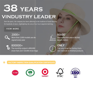 Unisex popolare Rush erba bagnino paglia cappello parasole per la pesca da spiaggia ciclismo nuovo Design fabbrica all'ingrosso - Product Image 2