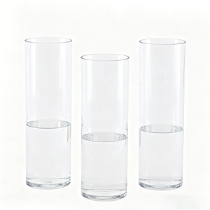 Jarrón de <span class=keywords><strong>Vidrio</strong></span> de Borosilicato de Alta Calidad al por Mayor, Diseño Moderno, Lujoso, <span class=keywords><strong>Grande</strong></span>, Simple, para Mesa, para Aniversario - Product Image 1