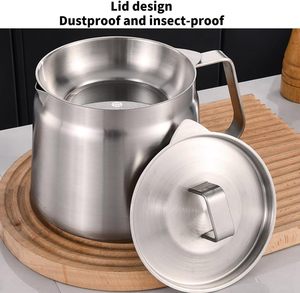 Meilleure vente : Friteuse et passoire à huile 2-en-1, 68 oz, en acier inoxydable robuste, pour cuisine et camping - Product Image 5