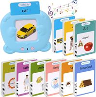 Cartes parlantes pour enfants en gros, anglais, français, espagnol, arabe, allemand, 112 cartes de lecture, machine d'apprentissage éducative
