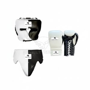 Conjunto de Boxeo de Cuero de Alta Calidad al por Mayor para Hombre, Equipo Profesional Ganador, Transpirable, Cómodo, Color y Nombre Personalizables - Product Image 1