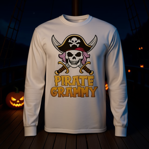 Camiseta de manga larga de capitán pirata, disfraz de Halloween, camisa a juego - Product Image 3