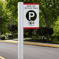 Signalisation directionnelle personnalisée pour parking, système de signalisation directionnelle en aluminium pour propriétés commerciales