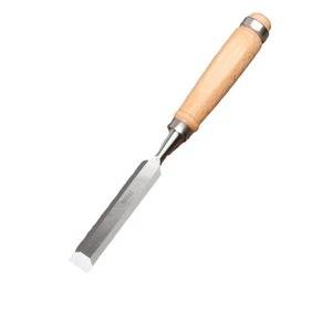Juego de 4 cinceles de madera de acero al cromo vanadio con mango de madera y punta plana para herramientas manuales de carpintería, suministro transfronterizo - Product Image 5
