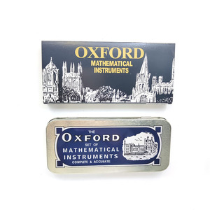 Hot Selling 13pcs Oxford Compass Divider Mathematical <strong>Set</strong> in Tin Box Back to School Students Durable Metal Material - Product Image 4