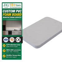 Papan Busa PVC Kaku Jianguan High Density Putih 1220x2440mm untuk Panel Kabinet Tahan Kelembapan OEM ODM Pasokan Pesanan Massal
