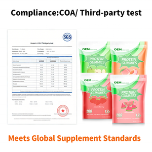 Gummies de protéines de lactosérum de haute qualité à marque privée OEM – Favorisent l'énergie et la croissance musculaire – Commande flexible pour le réapprovisionnement en stock - Product Image 5